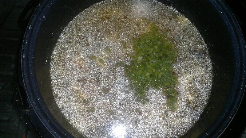 Шаг 6 приготовления Тушеная картошка с легким и грибами в мультиварке