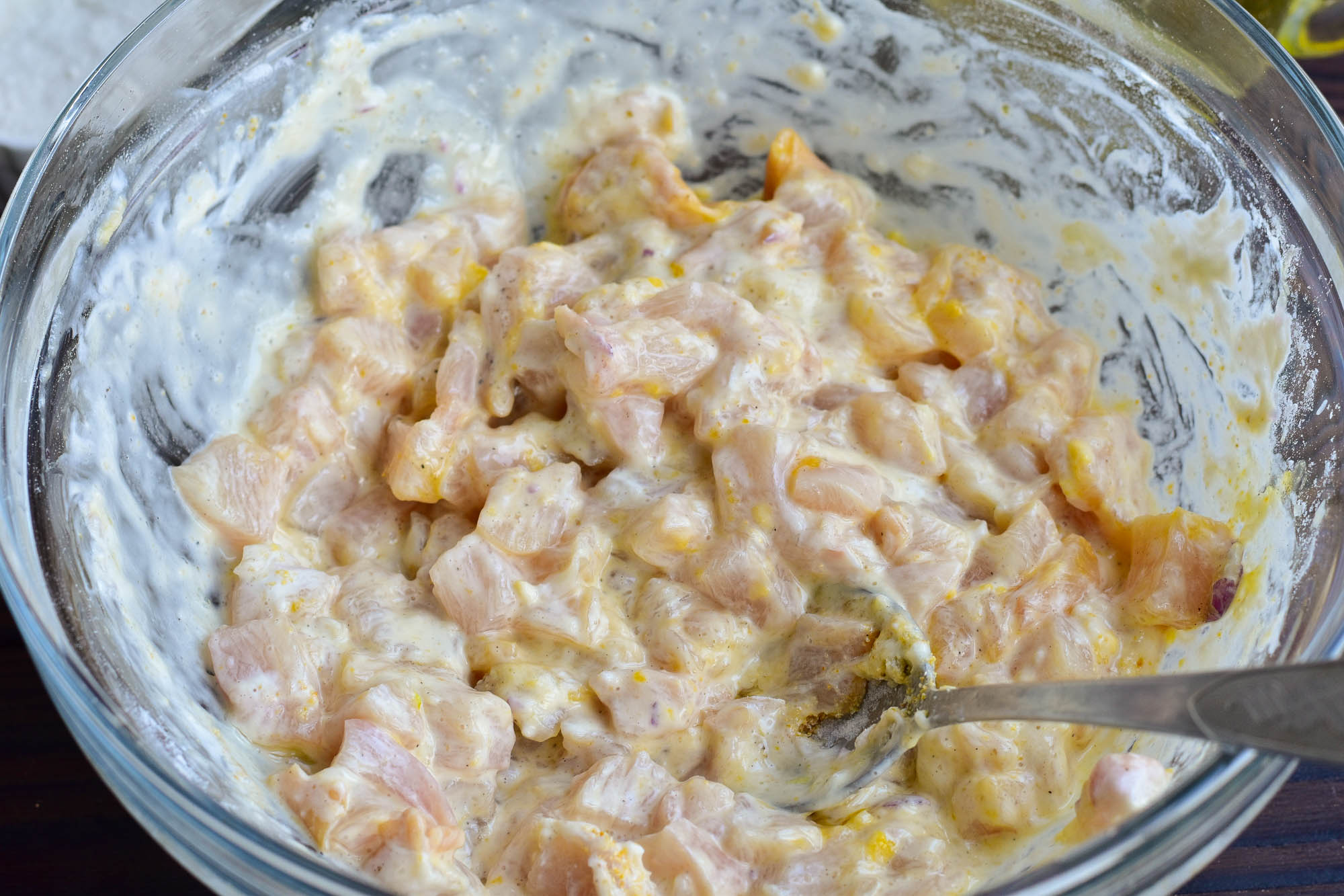 Шаг 5 приготовления Мясо по-албански из курицы