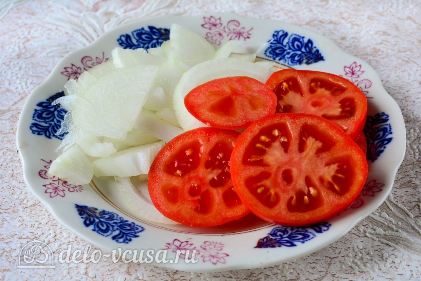 Шаг 2 приготовления Мясо по-французски из свинины с помидорами