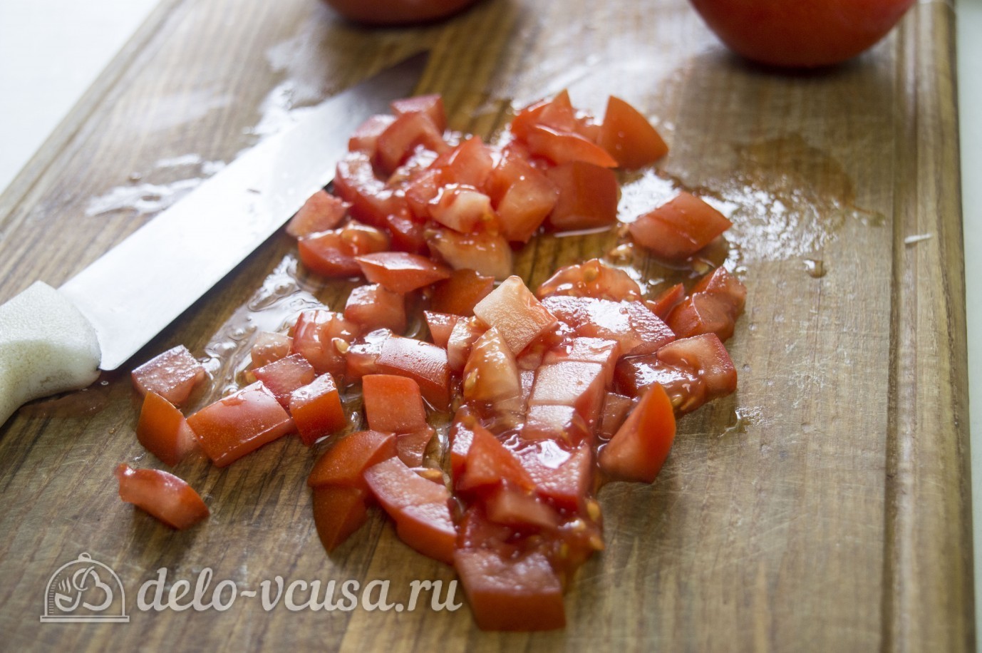 Шаг 3 приготовления Курица с помидорами в сливках