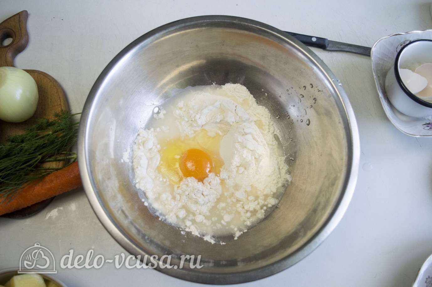 Шаг 1 приготовления Нудли с картошкой и мясом