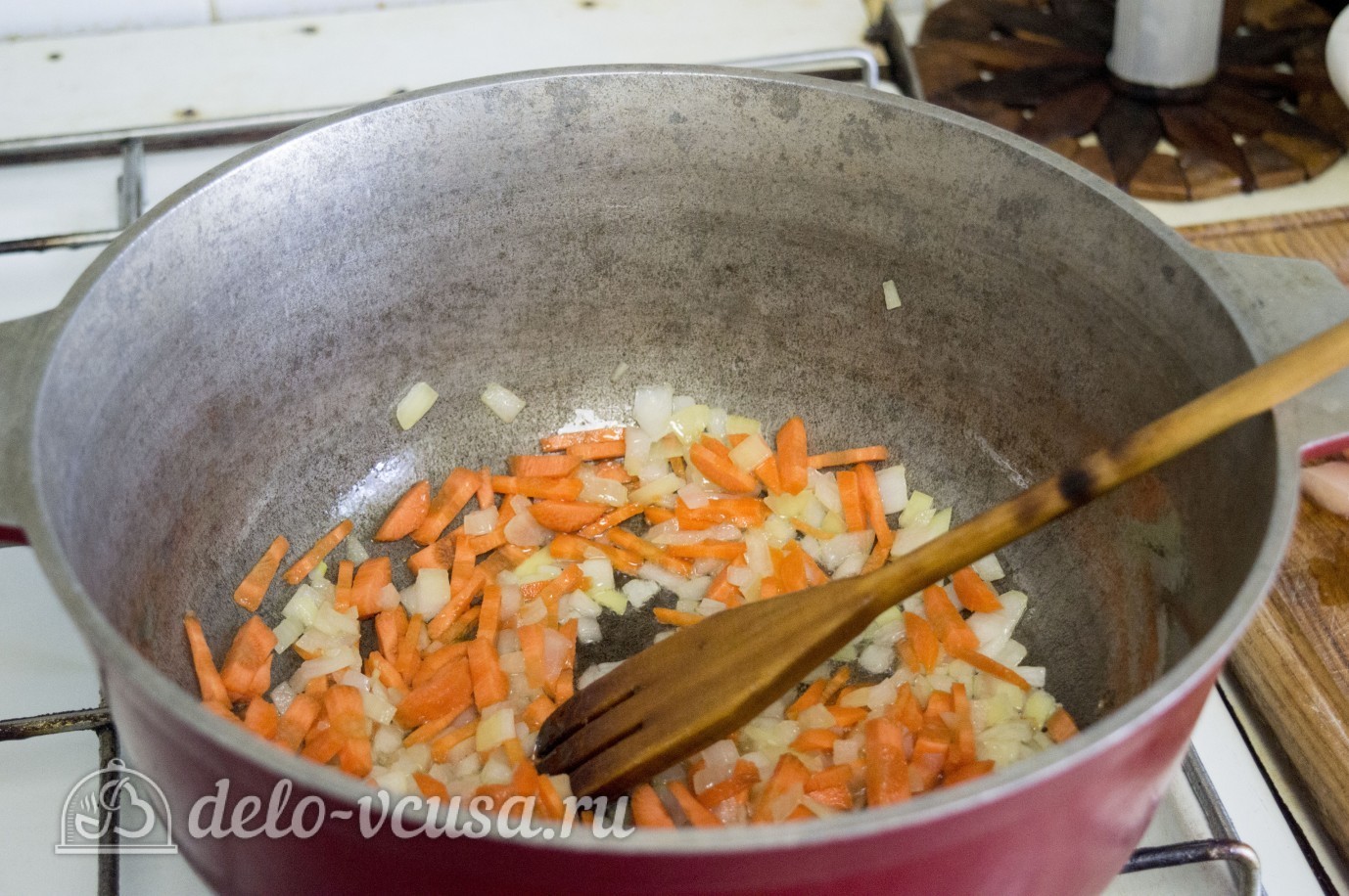 Шаг 4 приготовления Нудли с картошкой и мясом