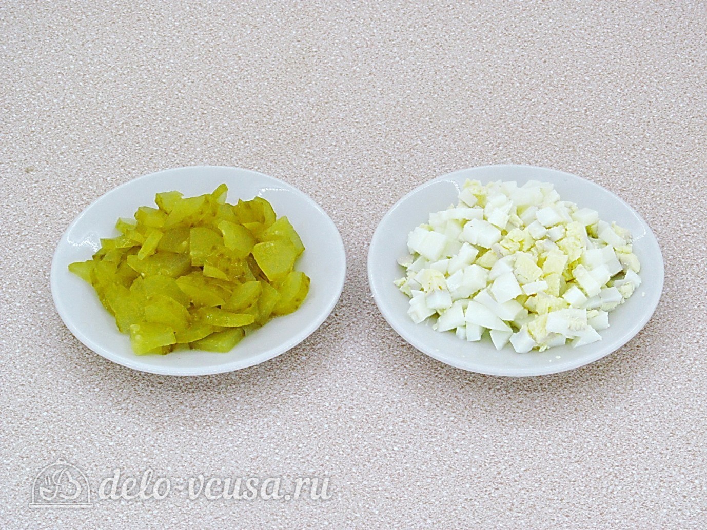 Шаг 3 приготовления Салат с говяжьей печенью и огурцами