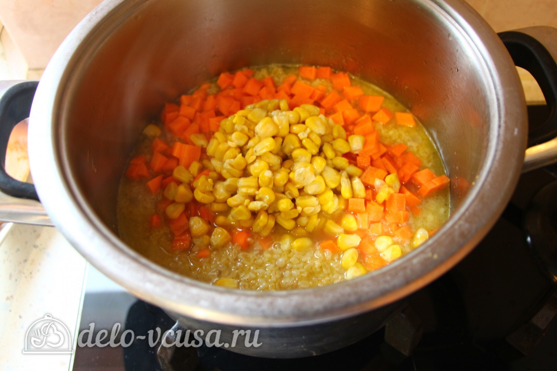 Шаг 5 приготовления Булгур с овощами