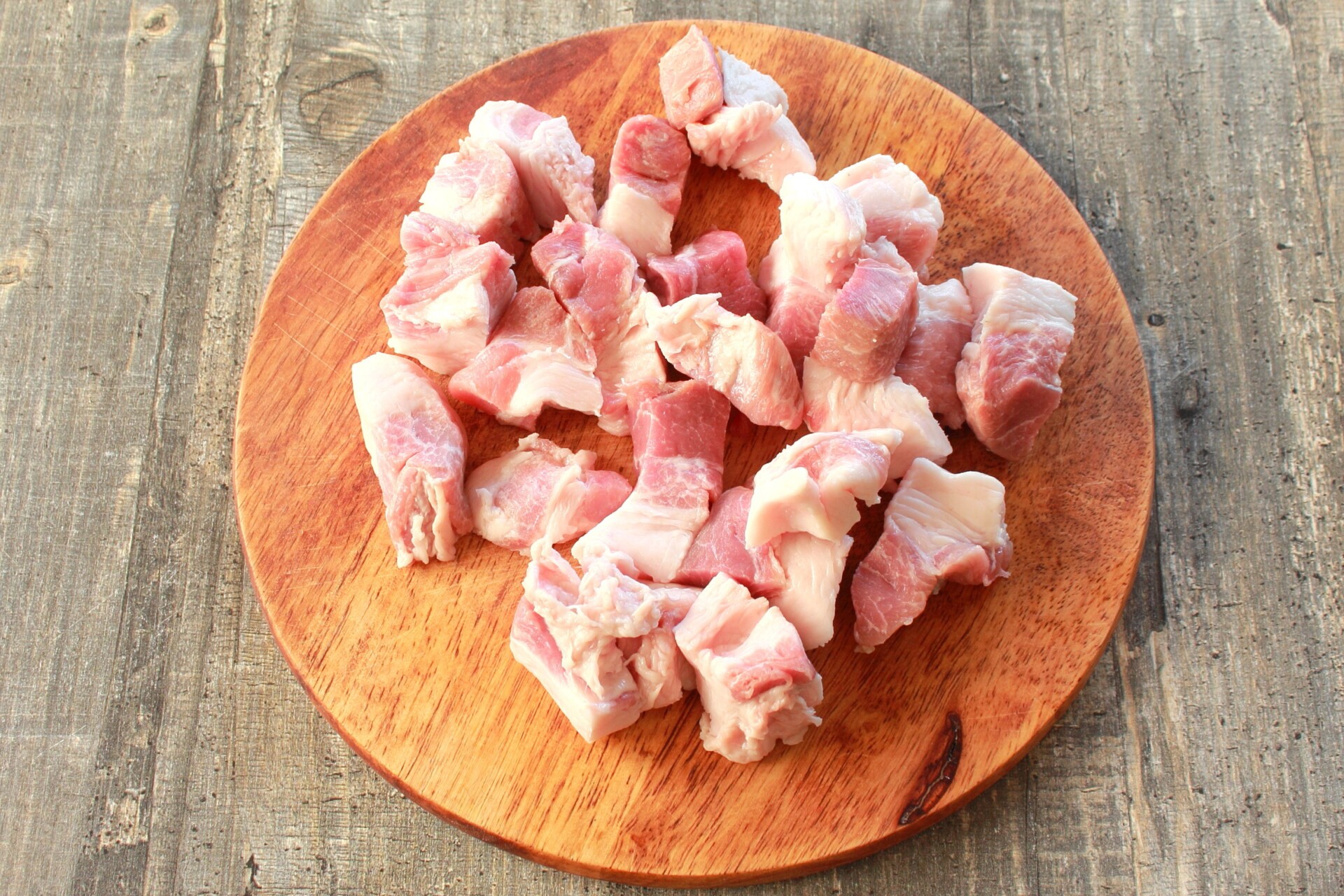 Шаг 1 приготовления Овощное рагу с фасолью и мясом
