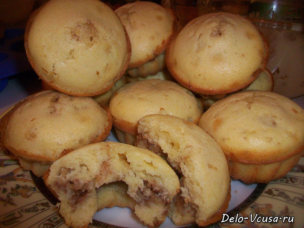 Шаг 13 приготовления Маффины с яблоками и корицей