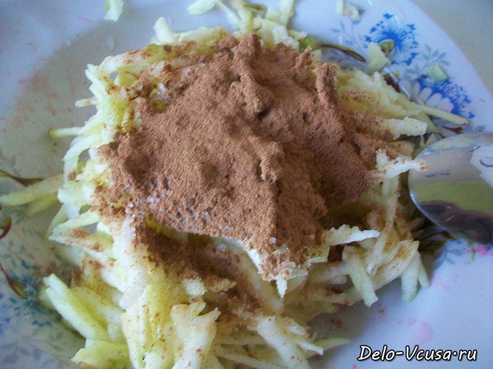 Шаг 8 приготовления Маффины с яблоками и корицей