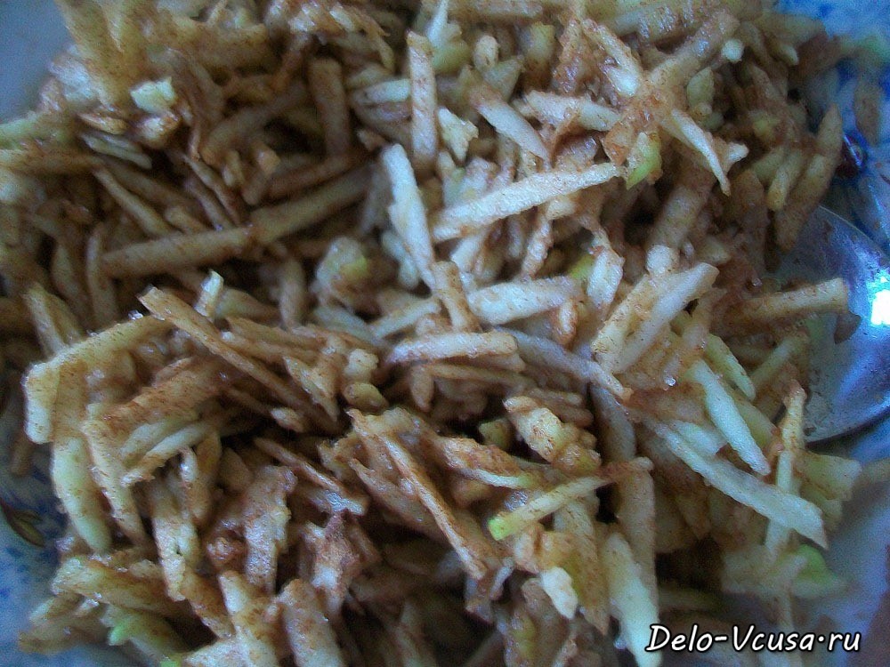 Шаг 9 приготовления Маффины с яблоками и корицей