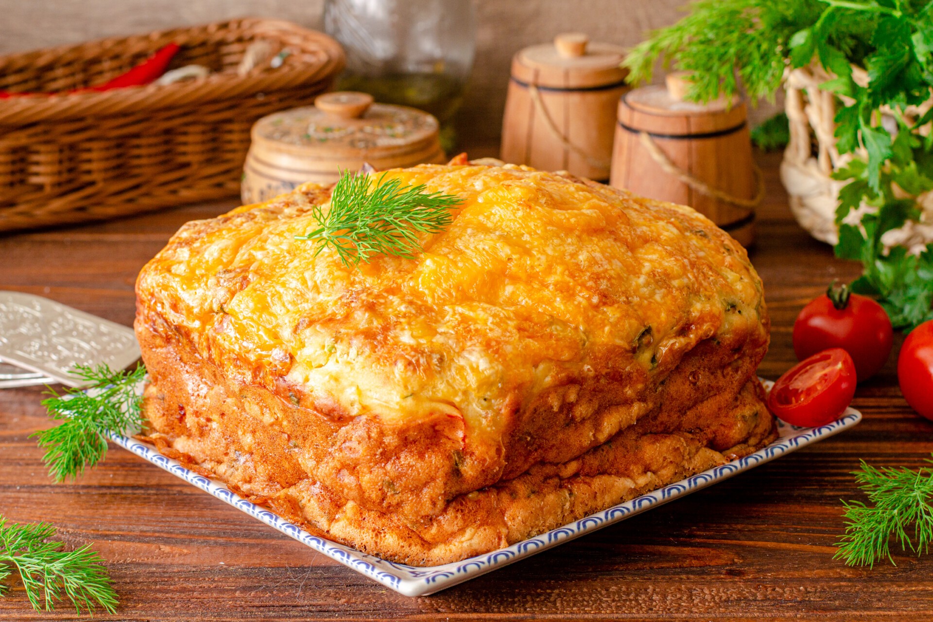 Шаг 11 приготовления Запеканка с картошкой, перцем и сыром