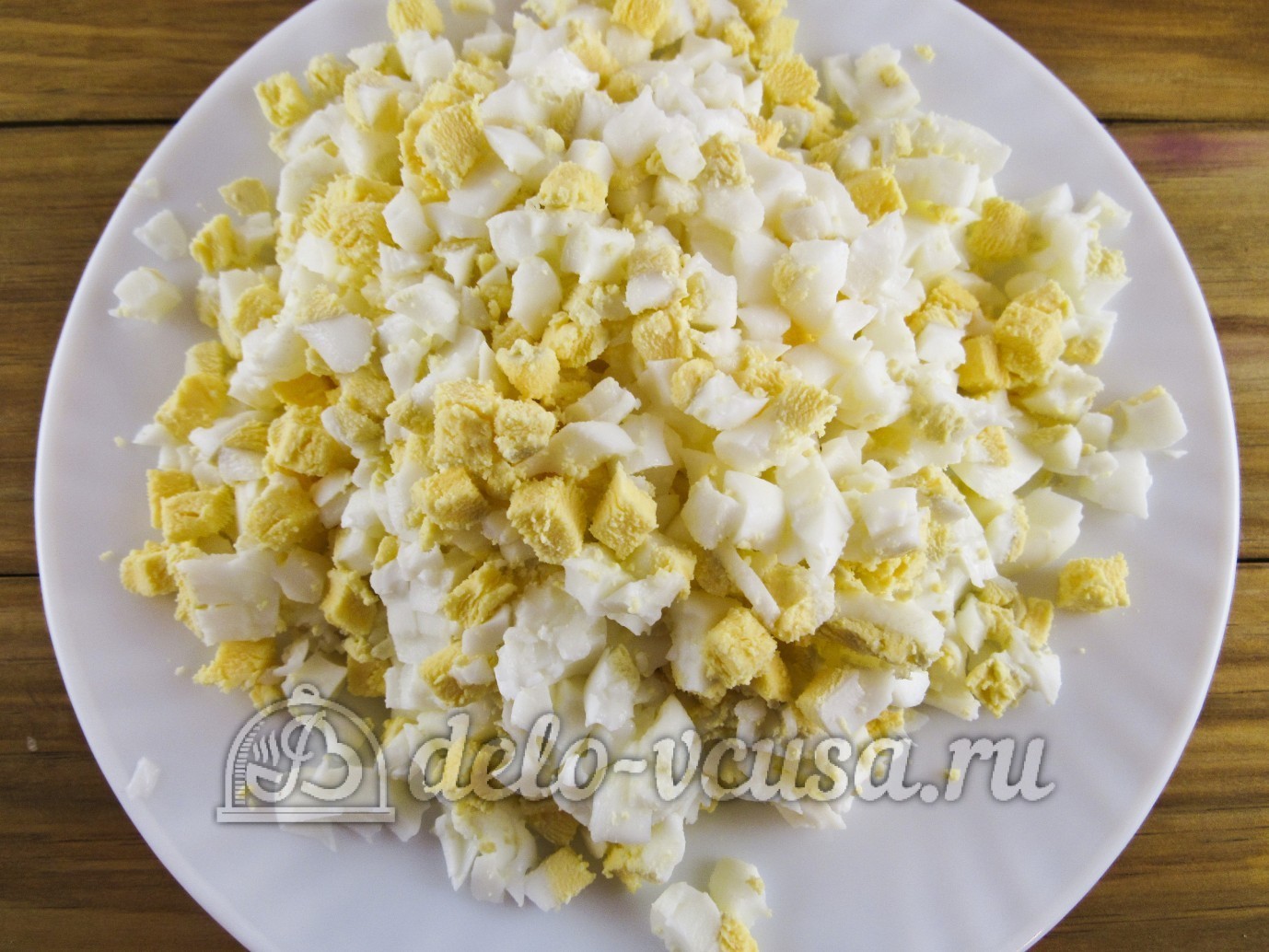 Шаг 7 приготовления Окрошка с редиской