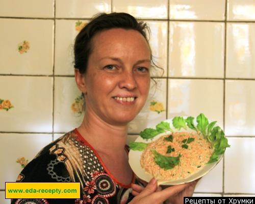 Шаг 6 приготовления Салат из сырой тыквы с огурцами и морковью на скорую руку