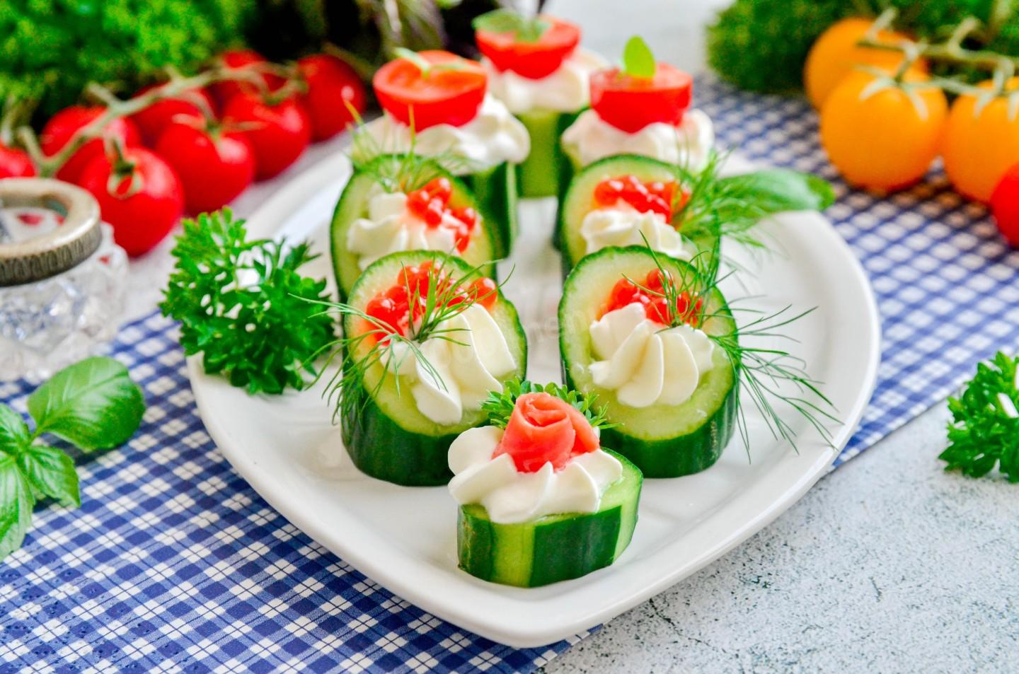 Шаг 12 приготовления Закуска из огурцов