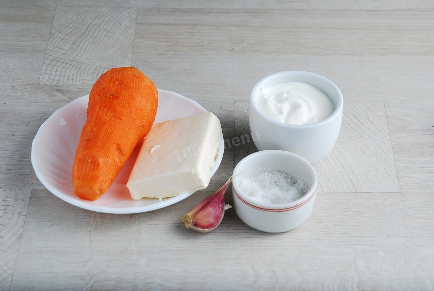 Шаг 1 приготовления Салат Рыжик с морковью и сыром классический