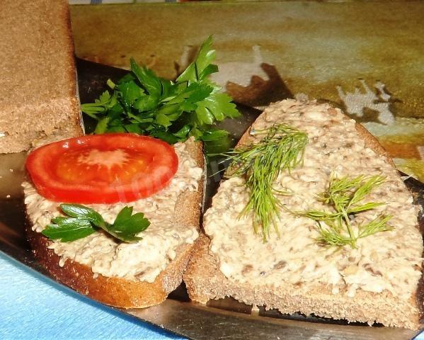 Обложка рецепта Вкусные бутерброды с грибами