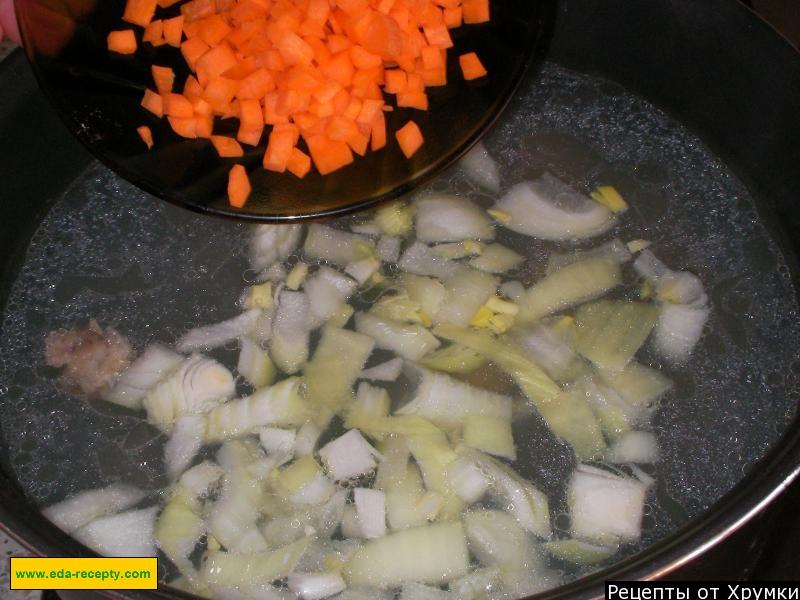Шаг 8 приготовления Вермишелевый суп с курицей и картошкой