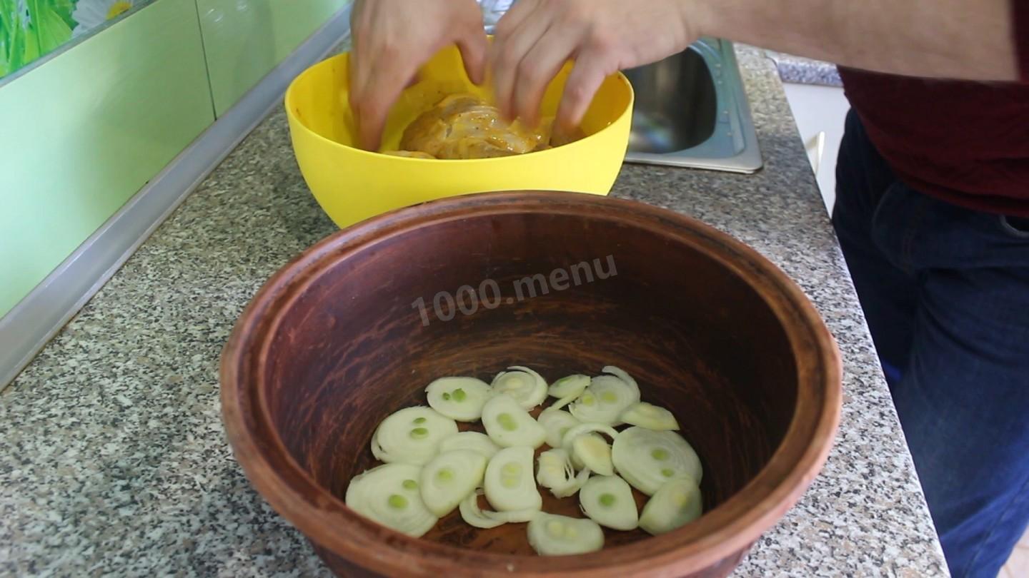 Шаг 10 приготовления Цыплята корнишоны запеченные с яблоками