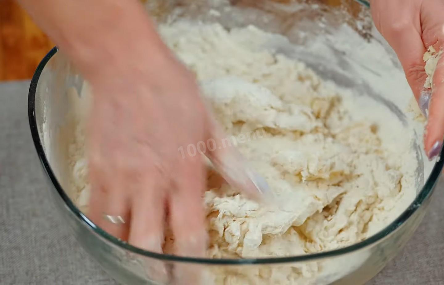 Шаг 7 приготовления Хинкали на заварном тесте с мясной начинкой по-грузински