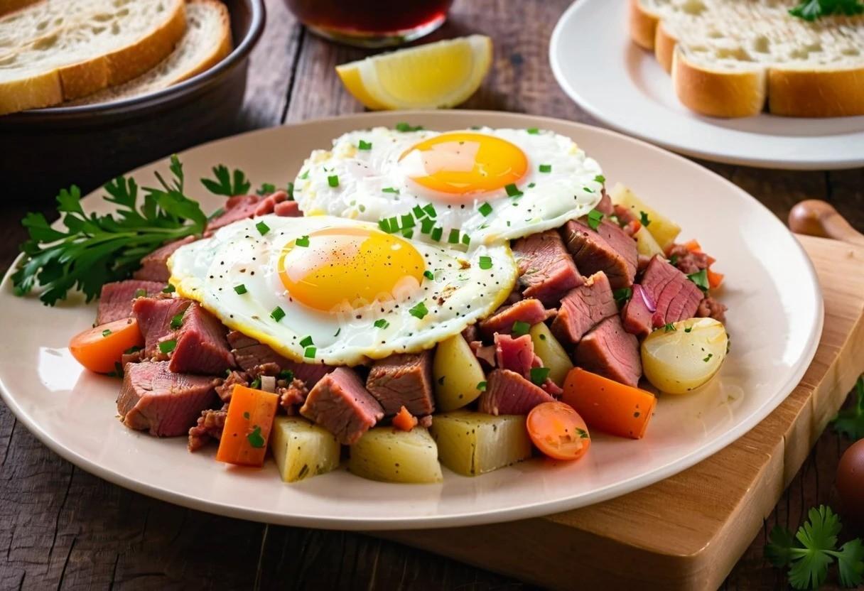 Фото рецепта Ирландский Хэш из солонины  (Corned Beef Hash)