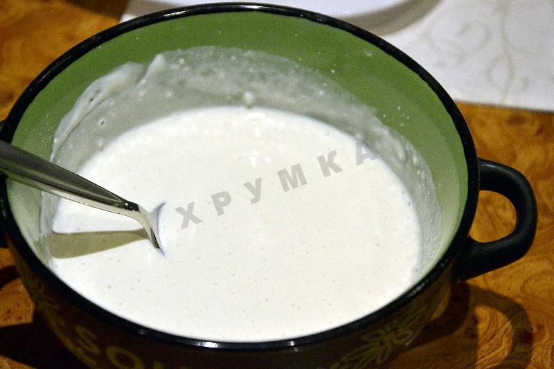 Шаг 11 приготовления Тушеная с шампиньонами индейка в соусе на сливках