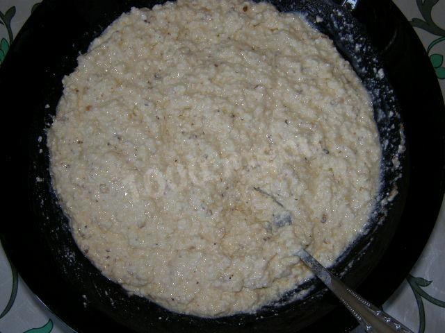 Шаг 10 приготовления Пудинг творожный с грецкими орехами
