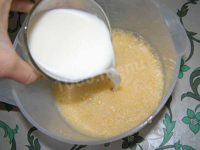 Шаг 5 приготовления Пудинг творожный с грецкими орехами