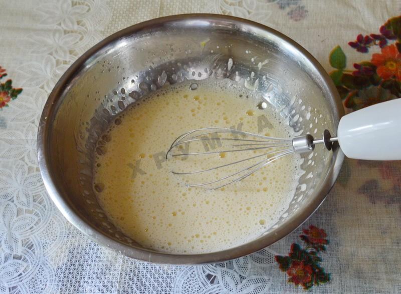 Шаг 4 приготовления Торт сметанный с вишней