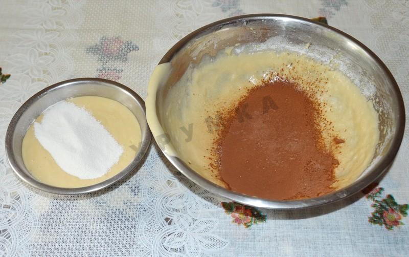 Шаг 9 приготовления Торт сметанный с вишней