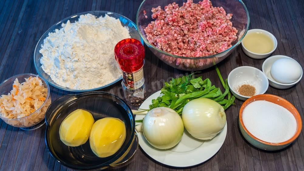 Шаг 1 приготовления Рулет Ханум с начинкой из мясного фарша