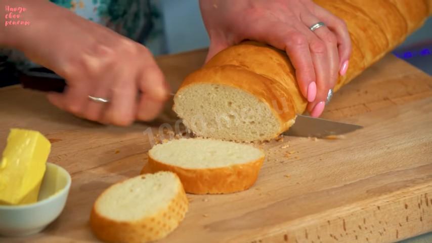 Шаг 11 приготовления Гренки с яблоками в кляре на сковороде