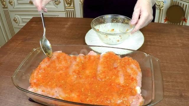 Шаг 19 приготовления Мясные рулеты с сырно-грибной начинкой