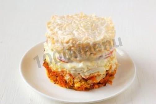 Шаг 9 приготовления Салат Пасхальный кулич