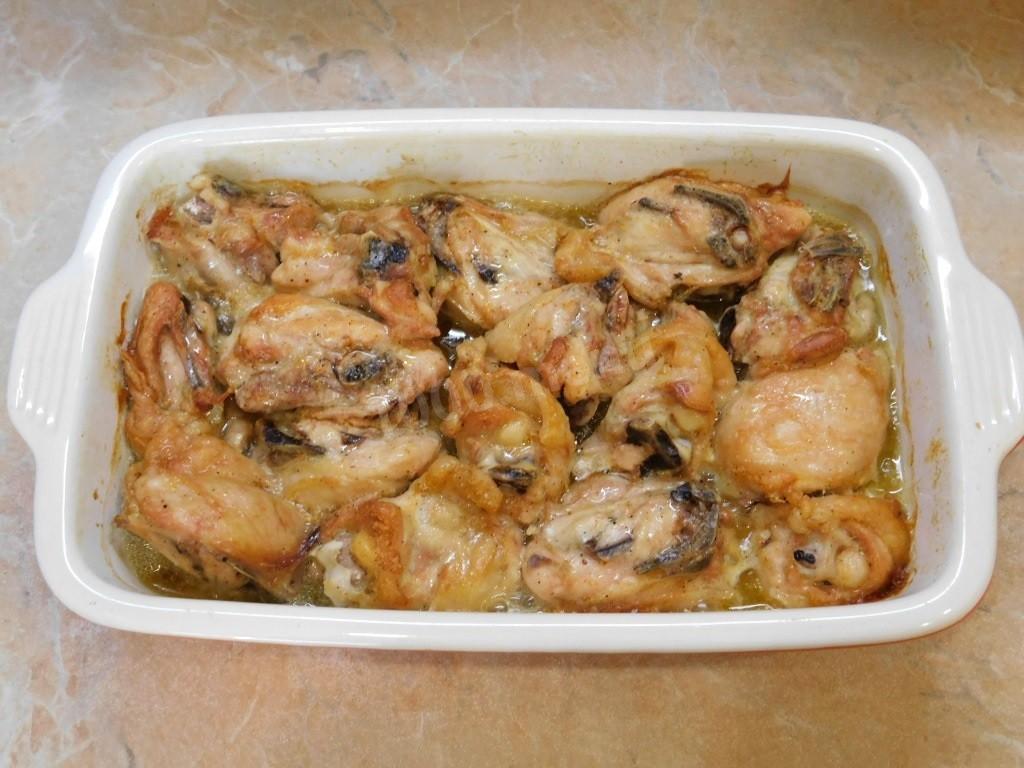 Шаг 7 приготовления Курица кусочками в духовке