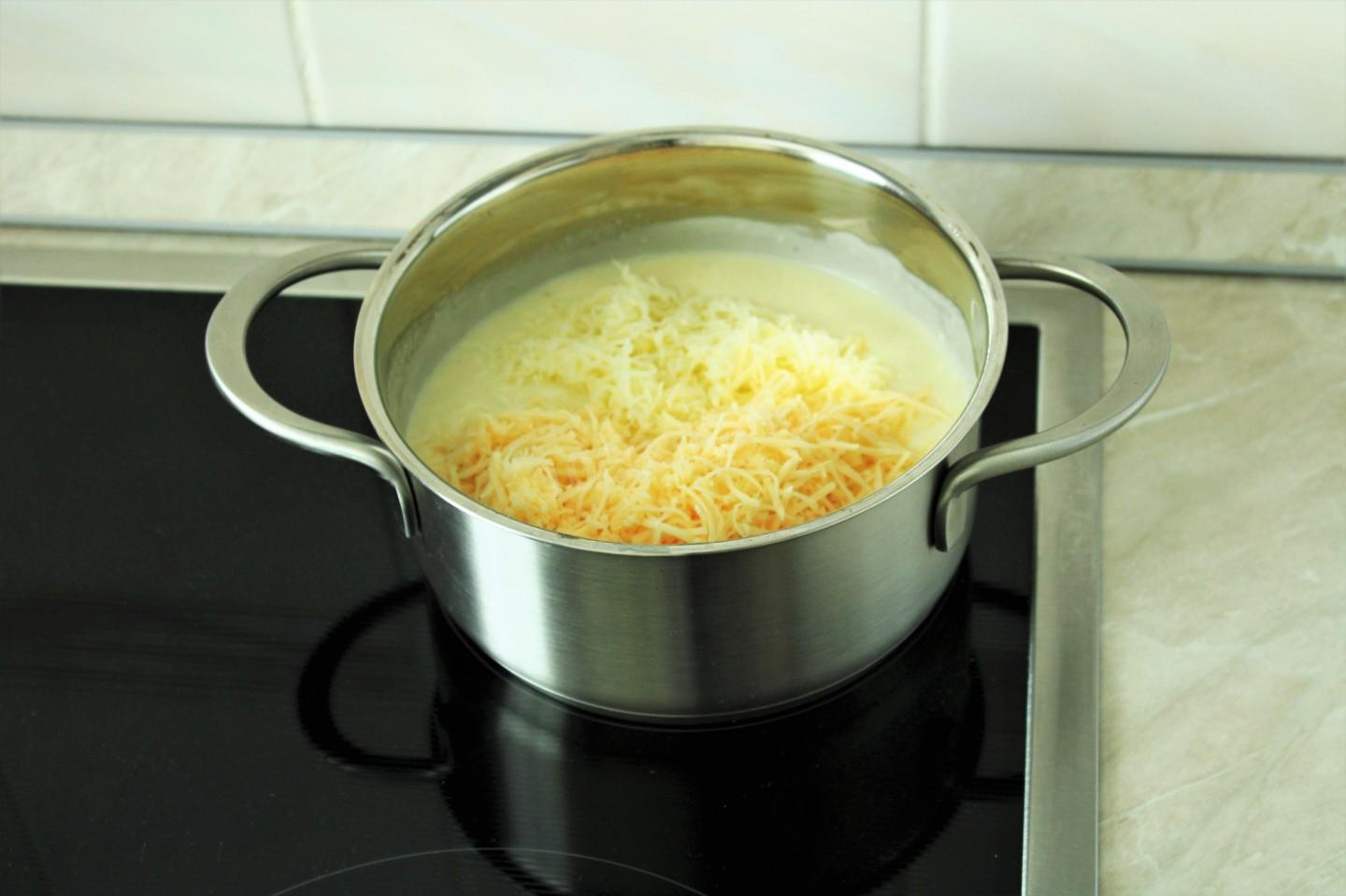 Шаг 9 приготовления Макароны с сыром по американски