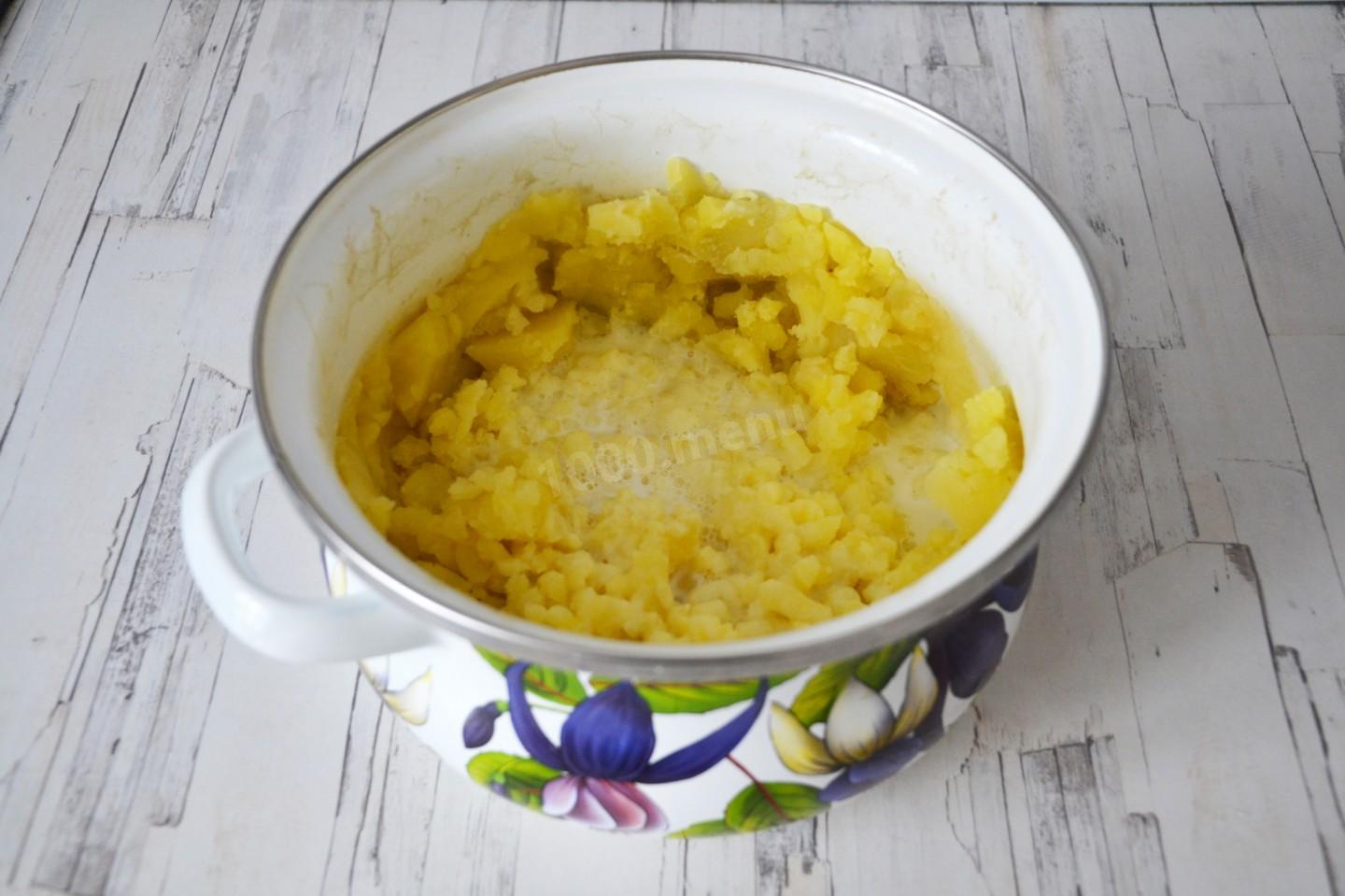 Шаг 4 приготовления Картофельное пюре с сыром