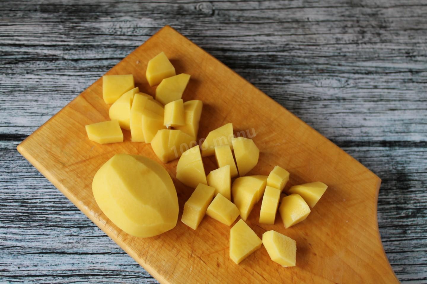 Шаг 11 приготовления Тушеная картошка с мясом в сметане