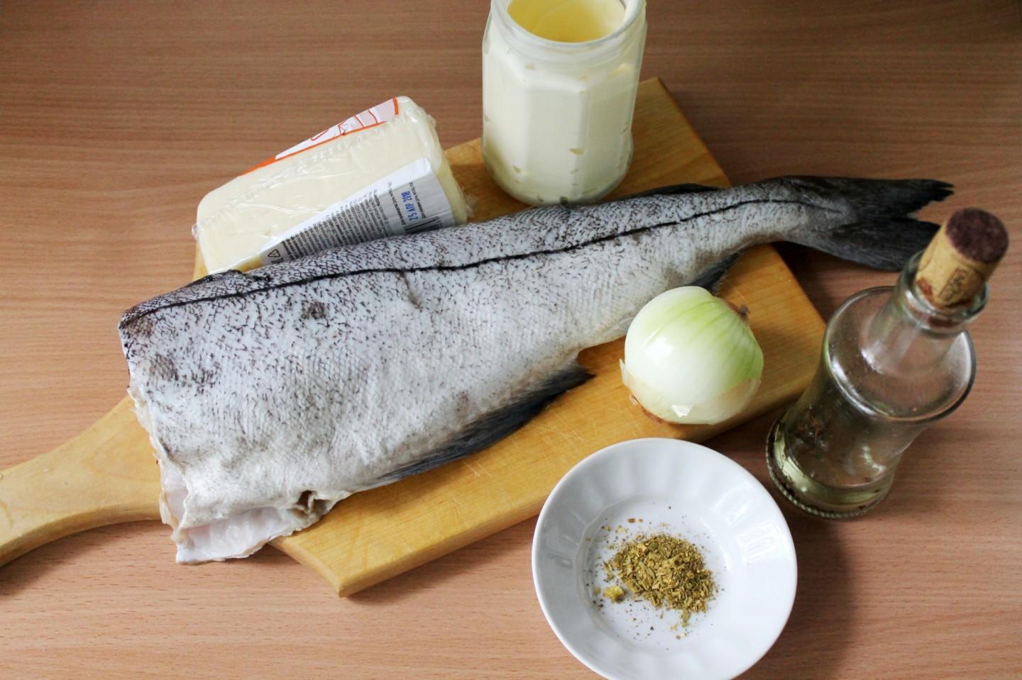 Шаг 1 приготовления Пикша запеченная в духовке
