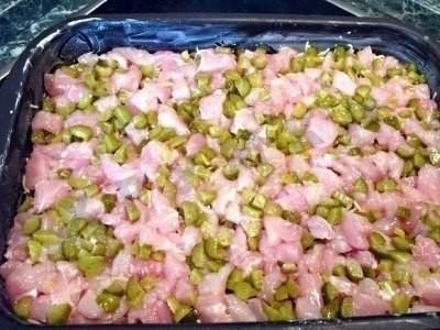 Шаг 3 приготовления Запеканка из макарон с курицей в духовке