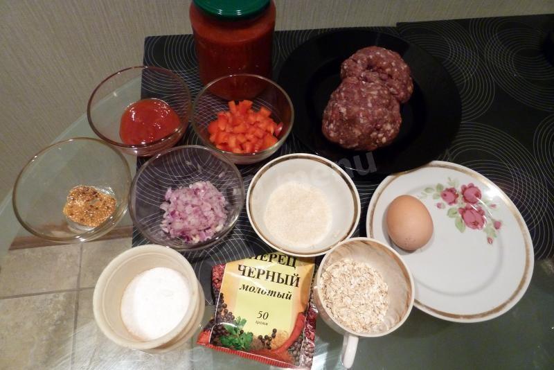 Шаг 1 приготовления Мясной каравай