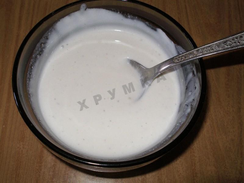 Шаг 10 приготовления Минтай с шампиньонами в сметане в духовке