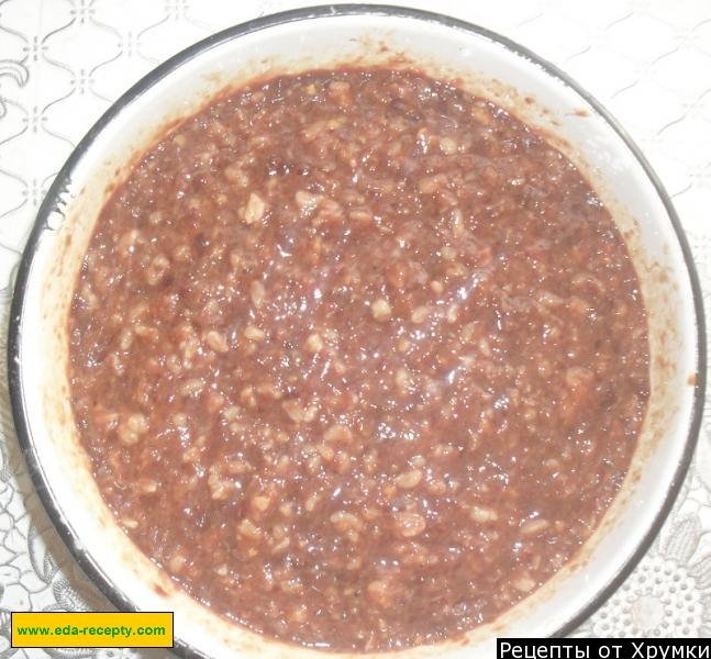 Шаг 3 приготовления Котлеты из свиной печени с крахмалом и рисом