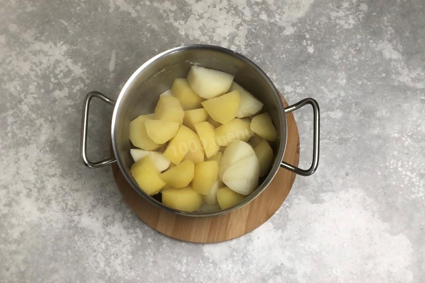 Шаг 2 приготовления Калитки с картошкой из ржаной муки