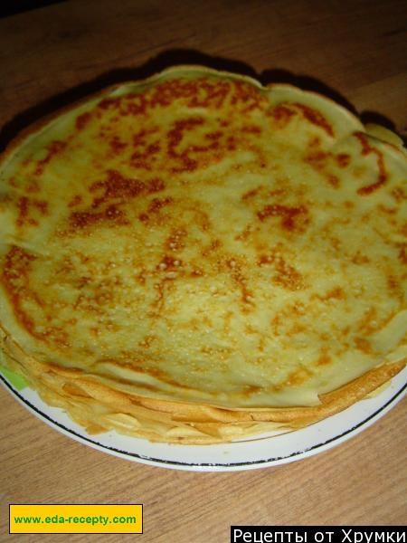 Шаг 6 приготовления Блинчики на майонезе