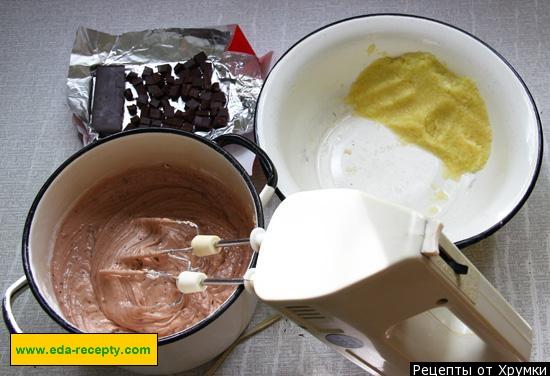 Шаг 5 приготовления Шоколадный пирог с кабачками