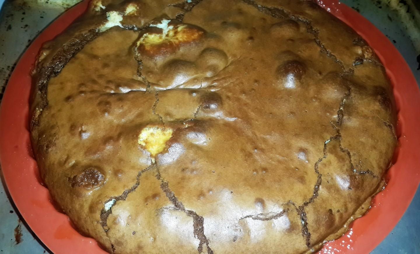 Шаг 9 приготовления Шоколадный пирог с маскарпоне