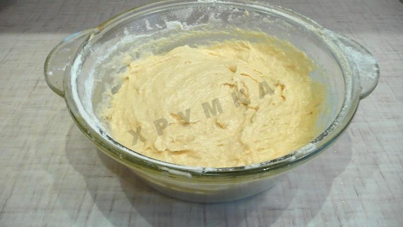Шаг 9 приготовления Заливной пирог в мультиварке с зеленым луком