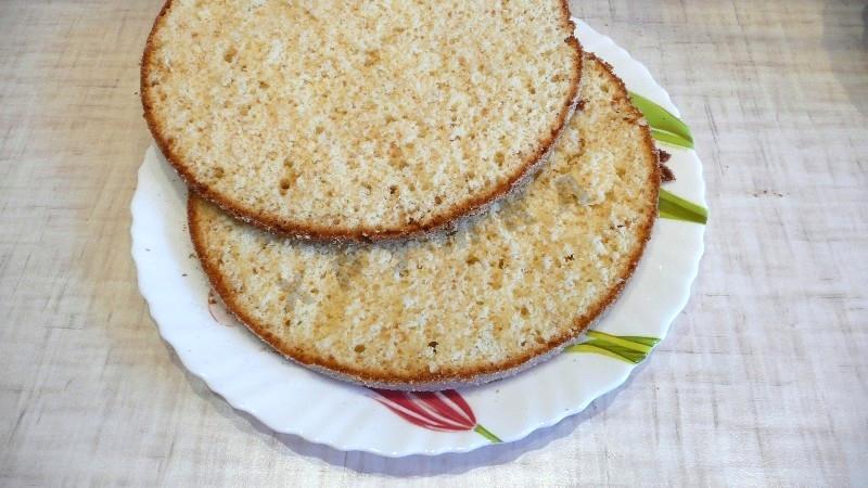 Шаг 13 приготовления Торт Снежный ком