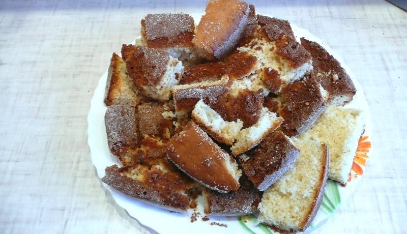 Шаг 14 приготовления Торт Снежный ком
