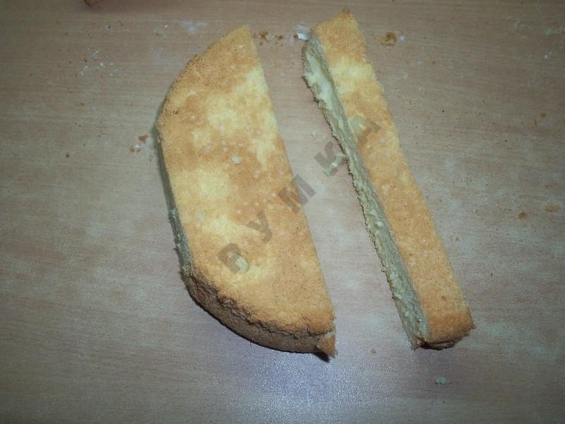 Шаг 12 приготовления Торт Шашечка такси