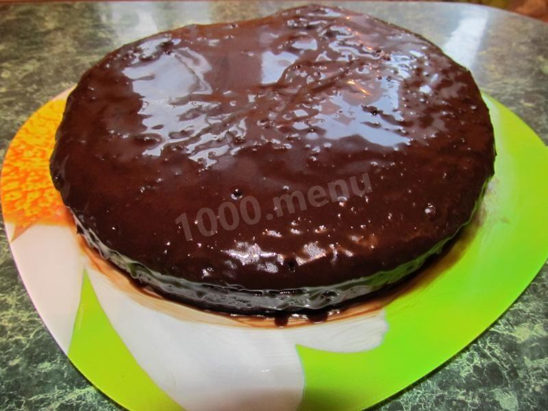 Шаг 11 приготовления Торт со сгущенкой, шоколадом и какао в мультиварке