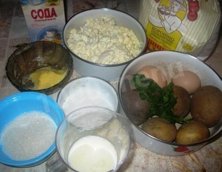 Шаг 1 приготовления Пирожки с картошкой жареные на сковороде